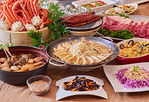 和食・洋食メニューが魅力の豪華バイキング